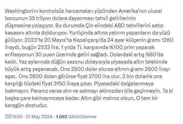 Şakkadanak Batırel çok net konuştu: Gram altın 650 lira birden değişecek 16